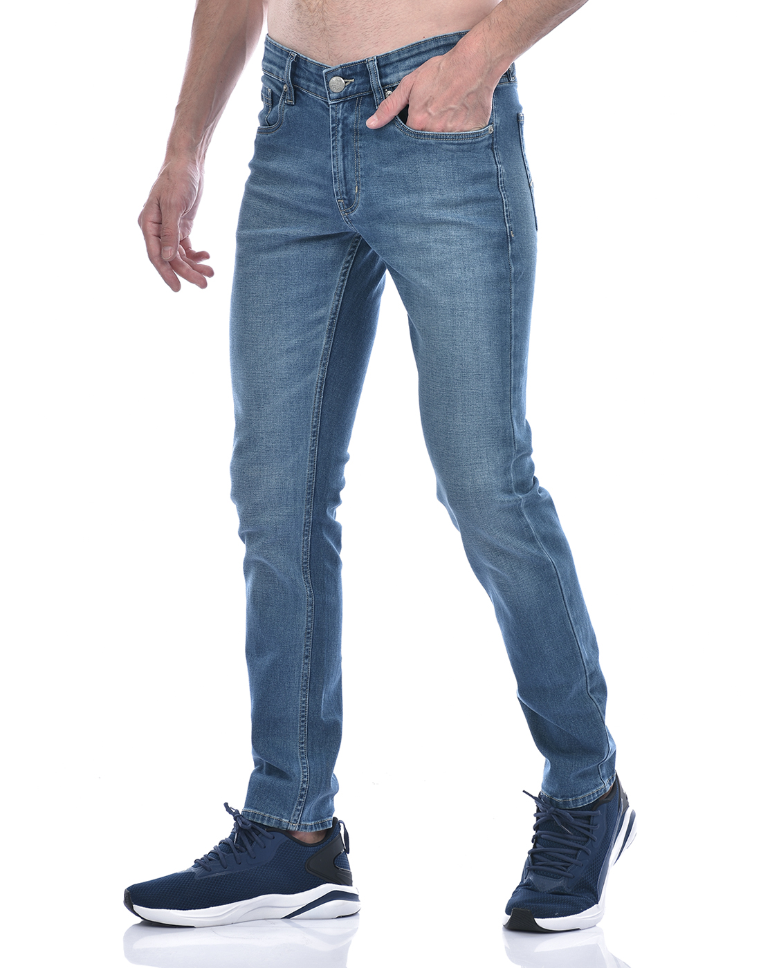Numero Uno Men Faded Blue Jeans
